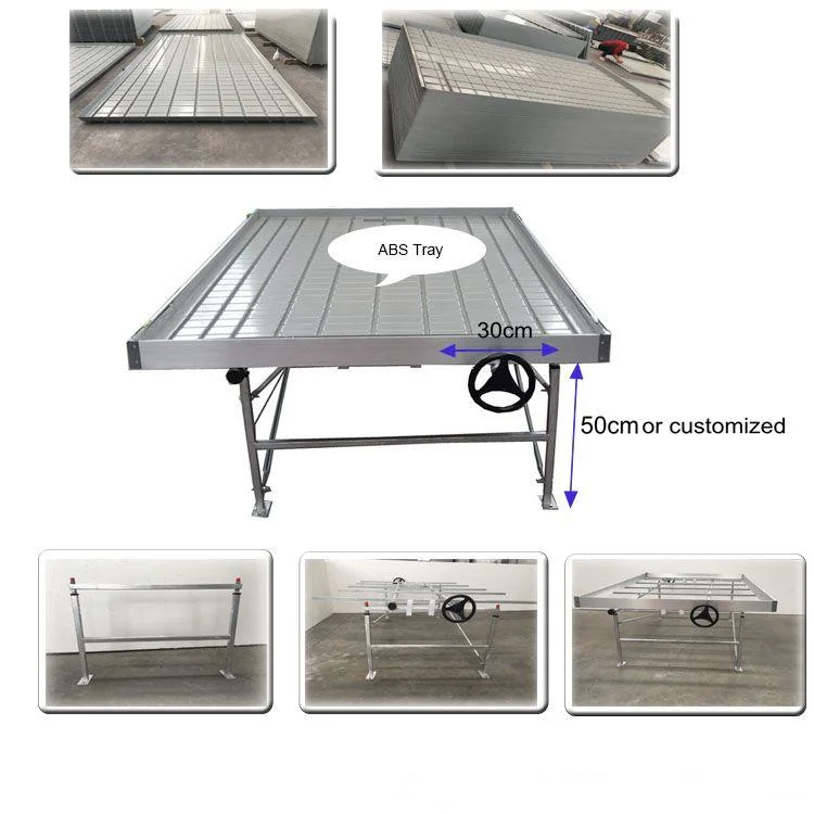 Seed Nursery Bed Agricultural Greenhouse Equipment Rolling Tables