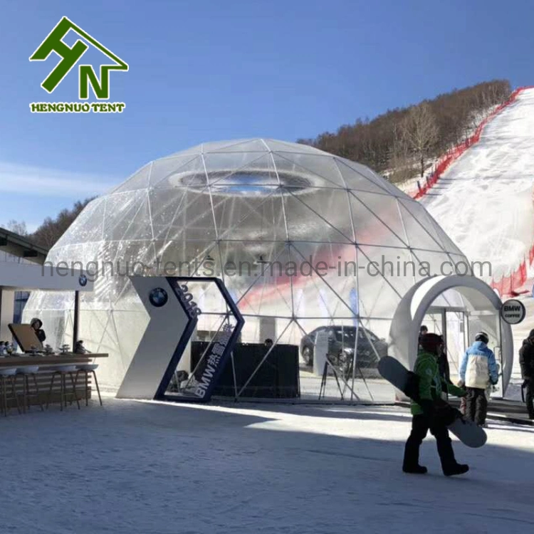 Popular Transparent PVC Cover Geodesic Dome Greenhouse